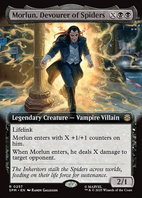 蜘蛛を貪る者、モーラン/Morlun, Devourer of Spiders [SPM-BF][拡張アート][FOIL]