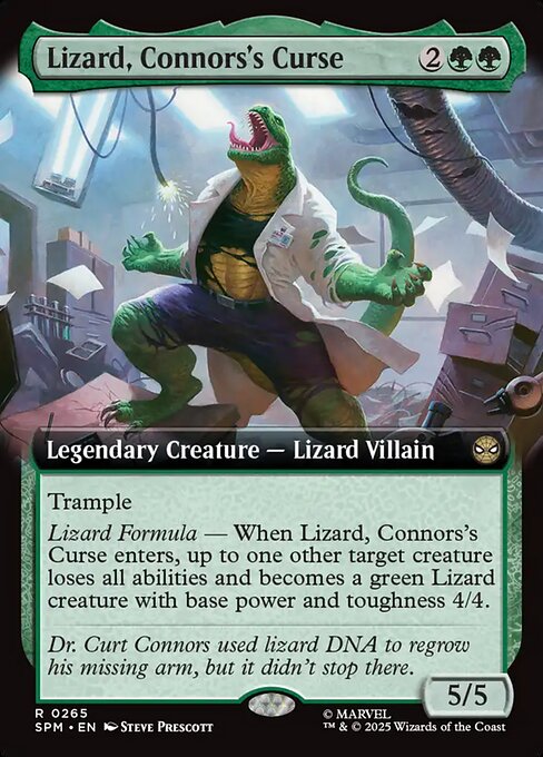 コナーズの呪い、リザード/Lizard, Connors's Curse [SPM-BF][拡張アート][FOIL]