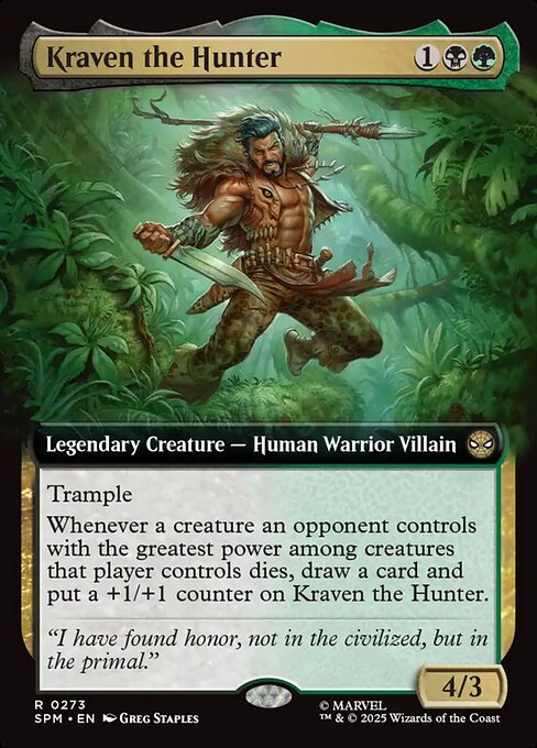 クレイヴン・ザ・ハンター/Kraven the Hunter [SPM-BF][拡張アート][FOIL]