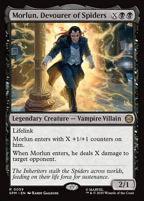 蜘蛛を貪る者、モーラン/Morlun, Devourer of Spiders [SPM][FOIL]