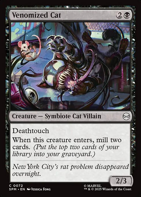 ヴェノム化した猫/Venomized Cat [SPM][FOIL]