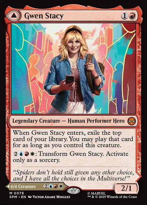 グウェン・ステイシー/Gwen Stacy - ゴースト・スパイダー/Ghost-Spider [SPM][FOIL]