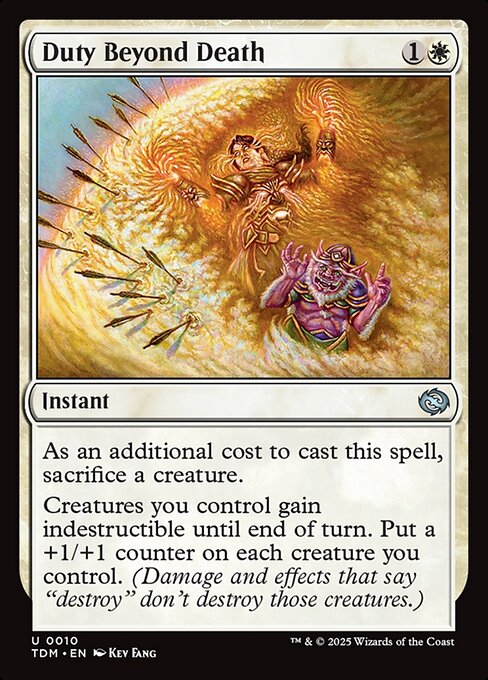 務め果たさずに死なず/Duty Beyond Death [TDM][FOIL]