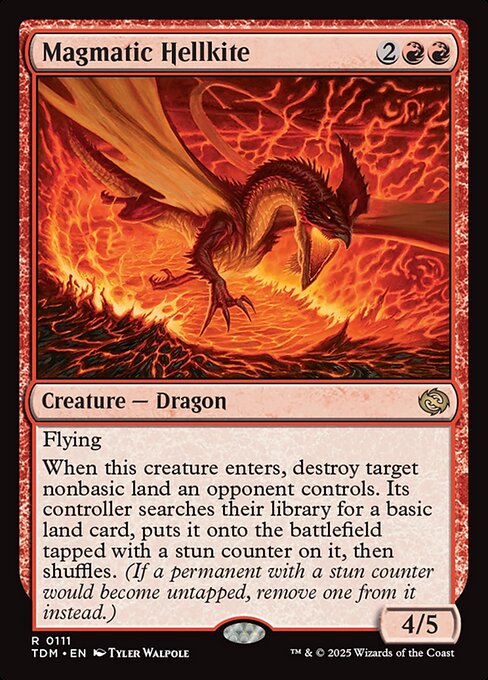 マグマのヘルカイト/Magmatic Hellkite [TDM][FOIL]