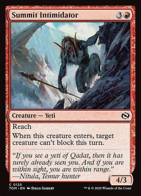 山頂の威し屋/Summit Intimidator [TDM][FOIL]