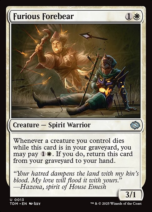 猛然たる祖先/Furious Forebear [TDM]