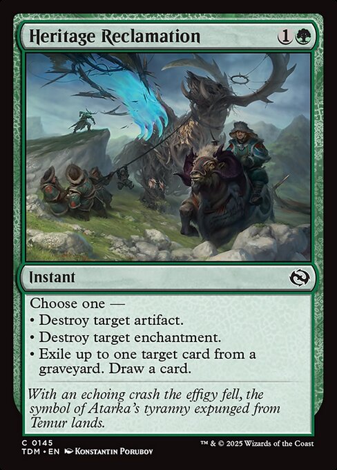 受け継ぎし地の開墾/Heritage Reclamation [TDM][FOIL]