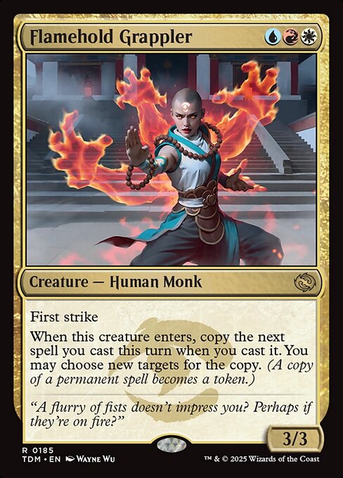 担炎の闘士/Flamehold Grappler [TDM][FOIL]