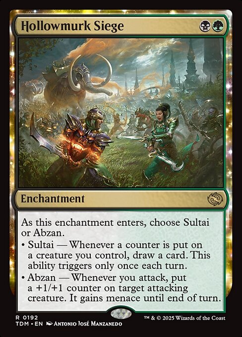 漆黒洞穴の包囲/Hollowmurk Siege [TDM][FOIL]