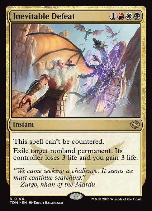不可避の敗北/Inevitable Defeat [TDM][FOIL]