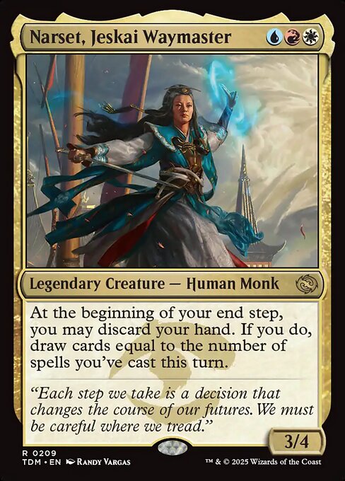 ジェスカイの道師、ナーセット/Narset, Jeskai Waymaster [TDM][FOIL]