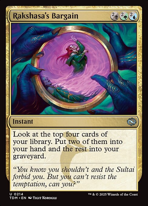 ラクシャーサ流取り引き/Rakshasa's Bargain [TDM][FOIL]