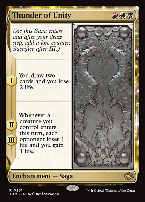 統一の雷鳴/Thunder of Unity [TDM][FOIL][プレリリース]