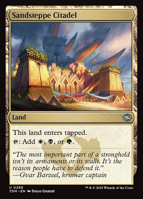 砂草原の城塞/Sandsteppe Citadel [TDM][FOIL]