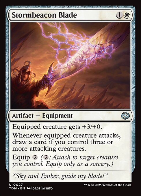 招嵐の刃/Stormbeacon Blade [TDM][FOIL]