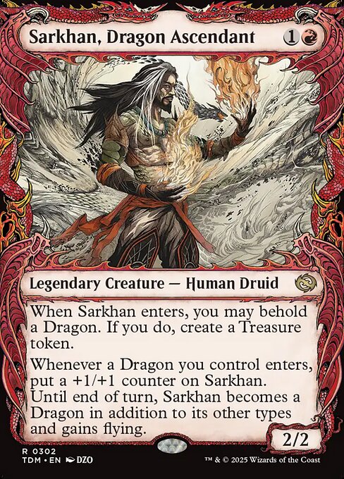 龍へと昇る者、サルカン/Sarkhan, Dragon Ascendant(302) [TDM-BF][ショーケース]