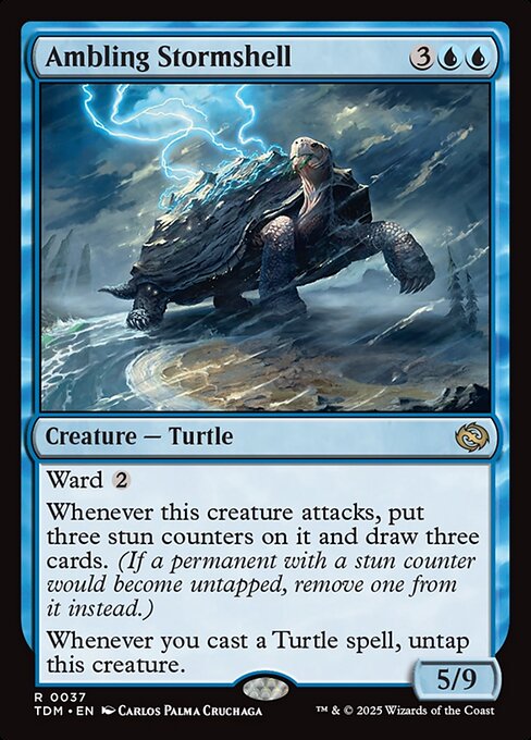 そぞろ歩く嵐甲羅/Ambling Stormshell [TDM][FOIL]