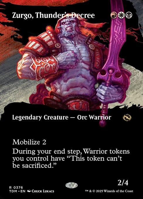 雷の布告、ズルゴ/Zurgo, Thunder's Decree [TDM-BF][ボーダーレス]