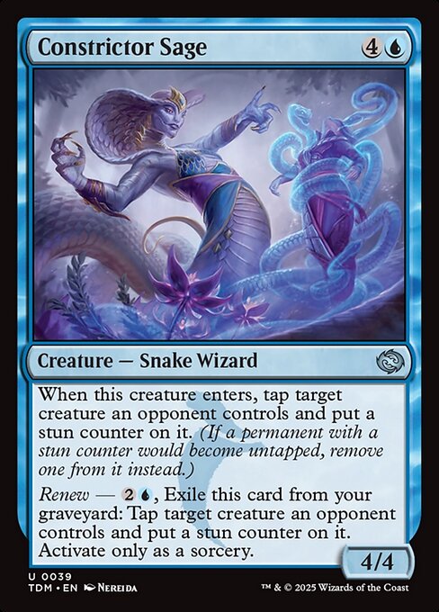 締めつける賢者/Constrictor Sage [TDM][FOIL]