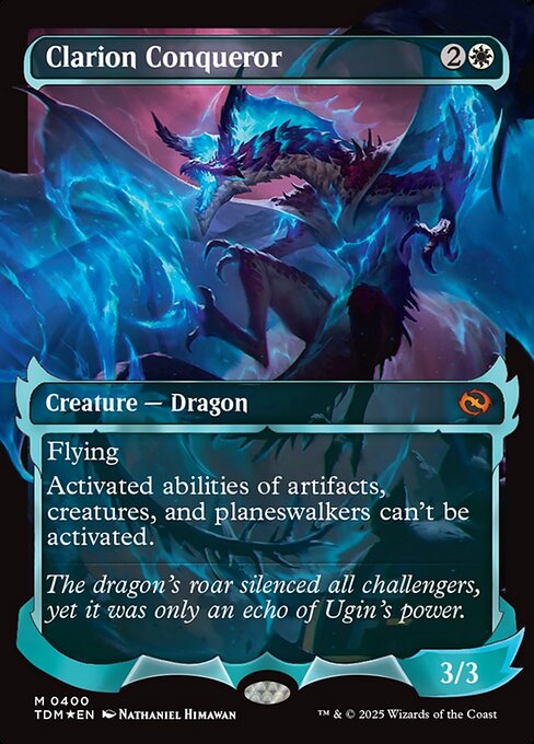鳴り渡る龍哮の征服者/Clarion Conqueror [TDM-BF][ショーケース][FOIL]