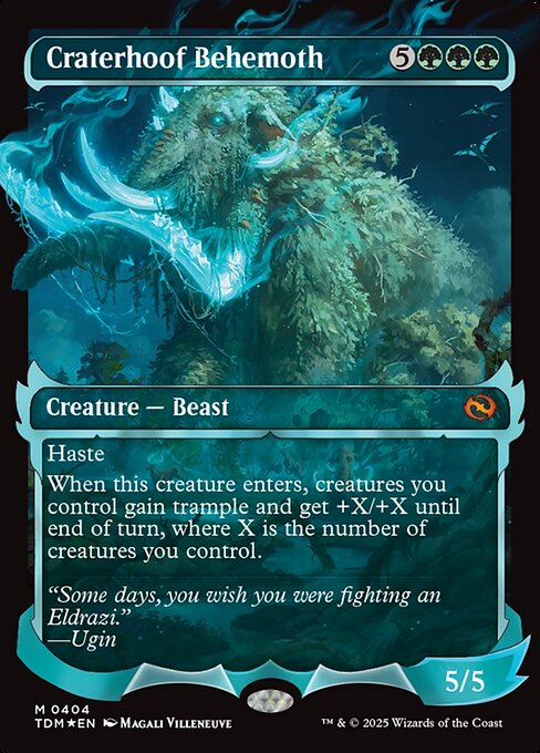 孔蹄のビヒモス/Craterhoof Behemoth [TDM-BF][ショーケース][FOIL]