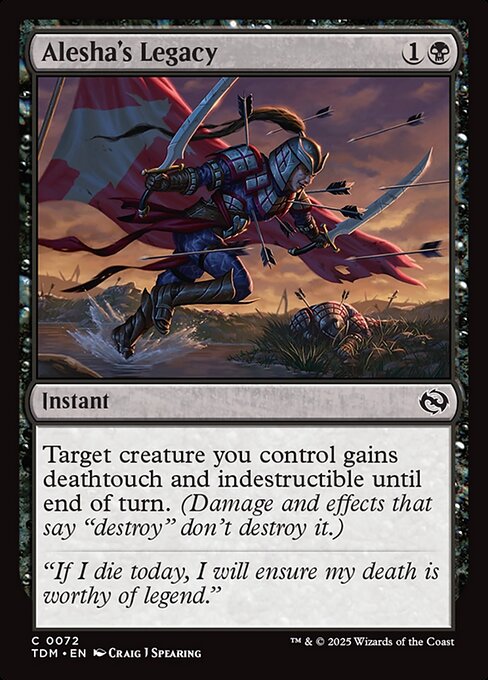 アリーシャの遺産/Alesha's Legacy [TDM][FOIL]