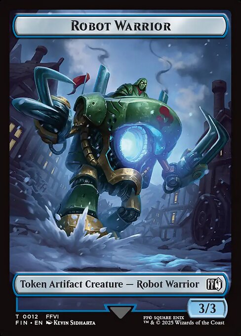 ロボット・戦士トークン/Robot Warrior token [FIN]