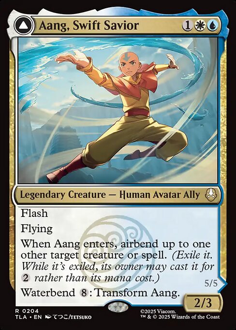 素早き救済者、アン/Aang, Swift Savior - 大海の憤怒、アンとラー/Aang and La, Ocean's Fury [TLA][FOIL]