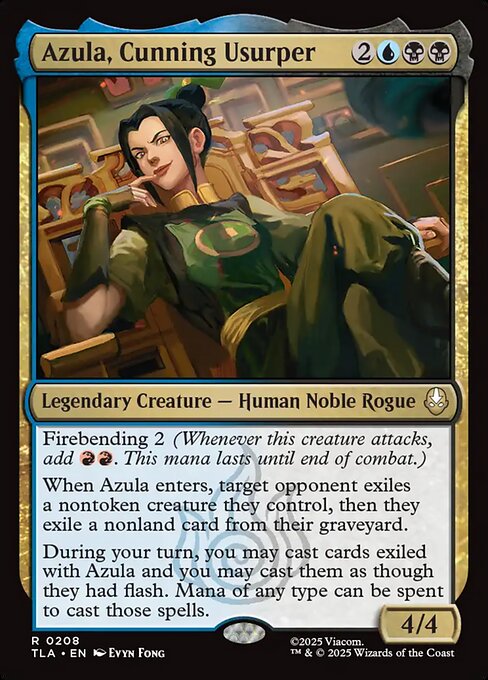 狡猾な簒奪者、アズーラ/Azula, Cunning Usurper [TLA][FOIL]