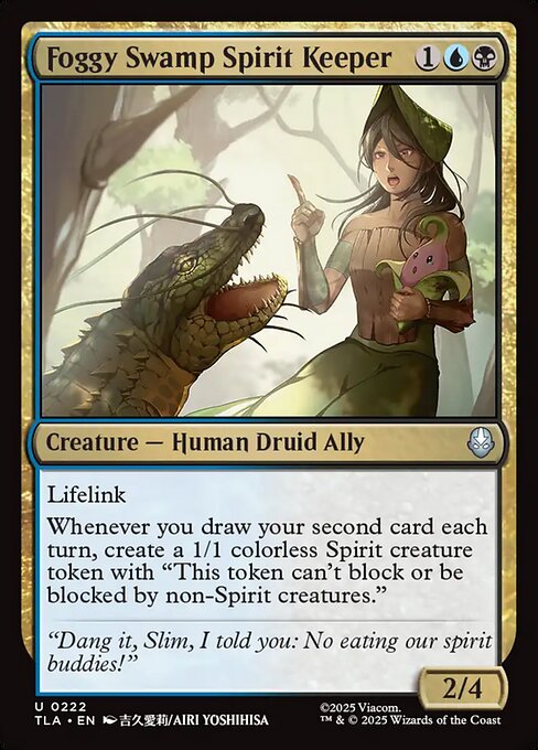 霧の沼地の精霊守/Foggy Swamp Spirit Keeper [TLA][FOIL]