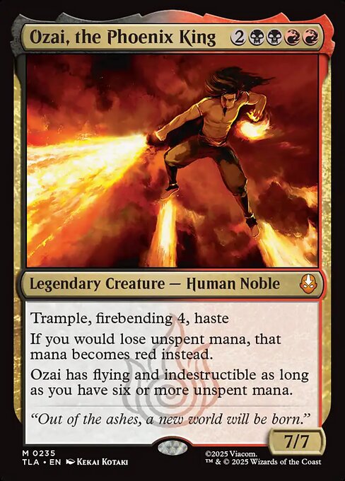 不死鳥王、オザイ/Ozai, the Phoenix King [TLA][FOIL]