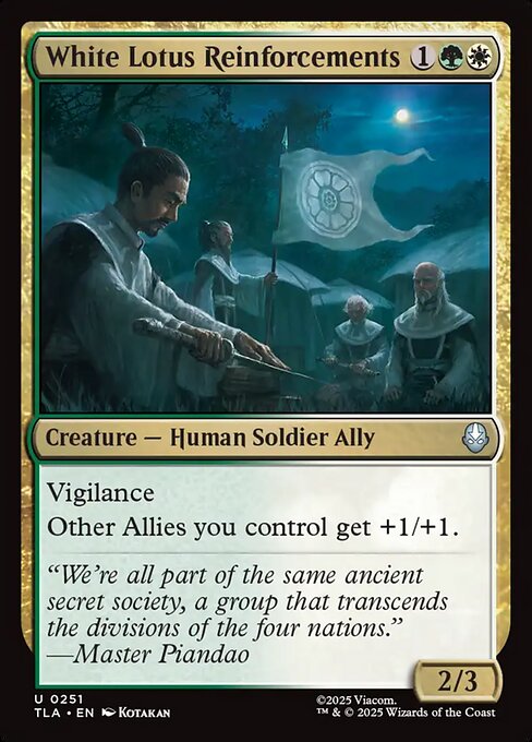 白蓮会の増援/White Lotus Reinforcements [TLA][FOIL]