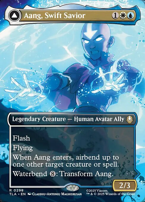素早き救済者、アン/Aang, Swift Savior - 大海の憤怒、アンとラー/Aang and La, Ocean's Fury [TLA-BF][ボーダーレス][FOIL]