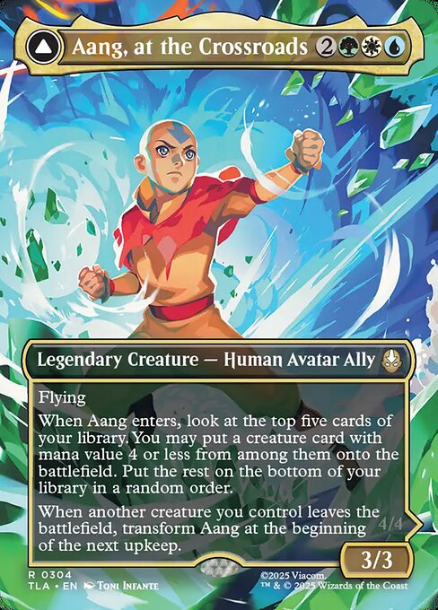 岐路に立つアン/Aang, at the Crossroads - 定められし救済者、アン/Aang, Destined Savior [TLA-BF][ボーダーレス][FOIL]