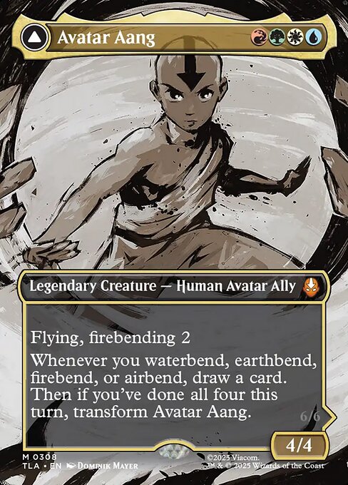 アバター・アン/Avatar Aang - 根源の達人、アン/Aang, Master of Elements [TLA-BF][ボーダーレス][FOIL]