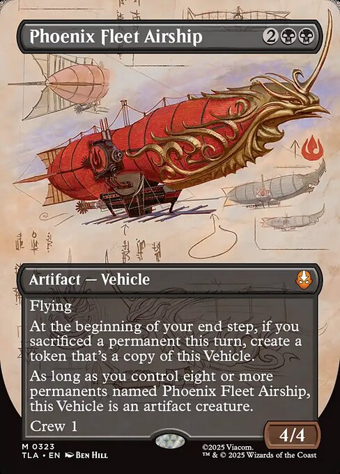 不死鳥艦隊の飛行船/Phoenix Fleet Airship [TLA-BF][ボーダーレス][FOIL]