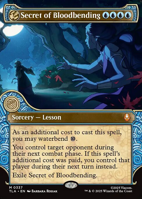 血の技の秘密/Secret of Bloodbending [TLA-BF][ショーケース][FOIL]