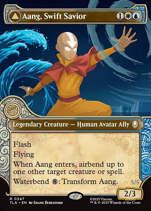 素早き救済者、アン/Aang, Swift Savior - 大海の憤怒、アンとラー/Aang and La, Ocean's Fury [TLA-BF][ショーケース][FOIL]