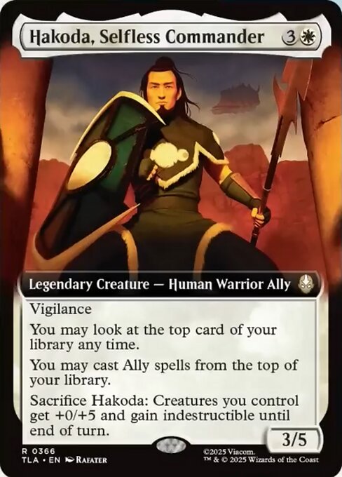 無私なる指揮官、ハコダ/Hakoda, Selfless Commander [TLA-BF][拡張アート][FOIL]