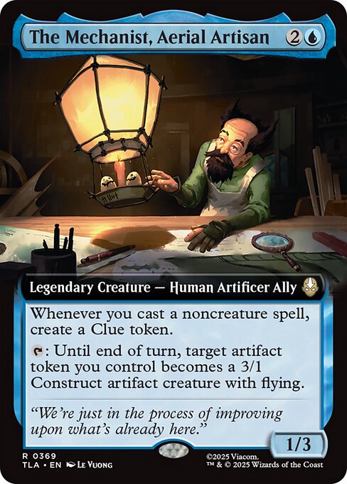 航空職人、機械技師/The Mechanist, Aerial Artisan [TLA-BF][拡張アート][FOIL]