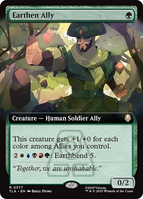 土の味方/Earthen Ally [TLA-BF][拡張アート][FOIL]