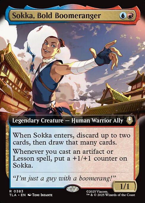 勇敢なブーメラン使い、サカ/Sokka, Bold Boomeranger [TLA-BF][拡張アート][FOIL]