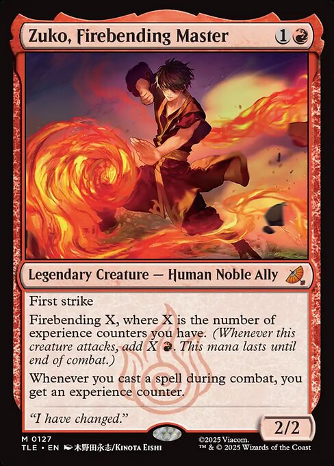 火の技の達人、ズーコ/Zuko, Firebending Master [TLE]