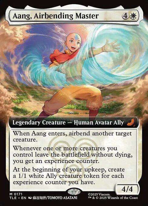 気の技の達人、アン/Aang, Airbending Master [TLE][拡張アート][FOIL]