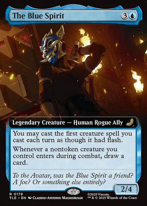 青い仮面の男/The Blue Spirit [TLE][拡張アート][FOIL]