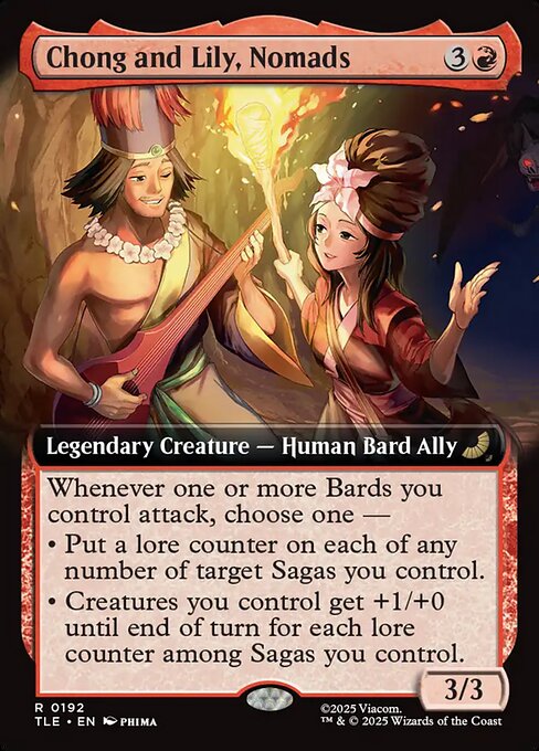 放浪の民、チョンとリリィ/Chong and Lily, Nomads [TLE][拡張アート][FOIL]