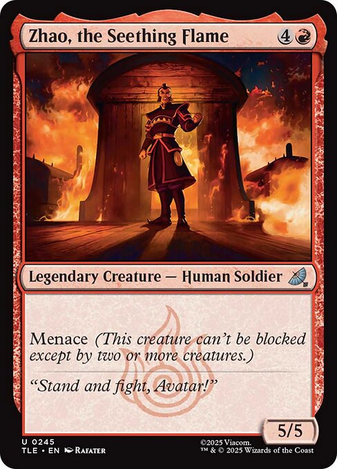 燃え盛る炎、ジャオ/Zhao, the Seething Flame [TLE][FOIL]