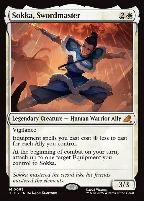 剣豪、サカ/Sokka, Swordmaster [TLE][FOIL]