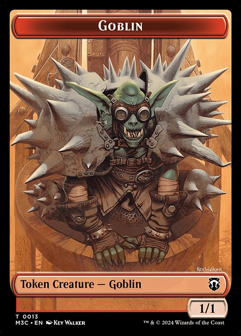 ゴブリン+タルモゴイフトークン/Goblin+Tarmogoyf Token [M3C] [FOIL][リップル]