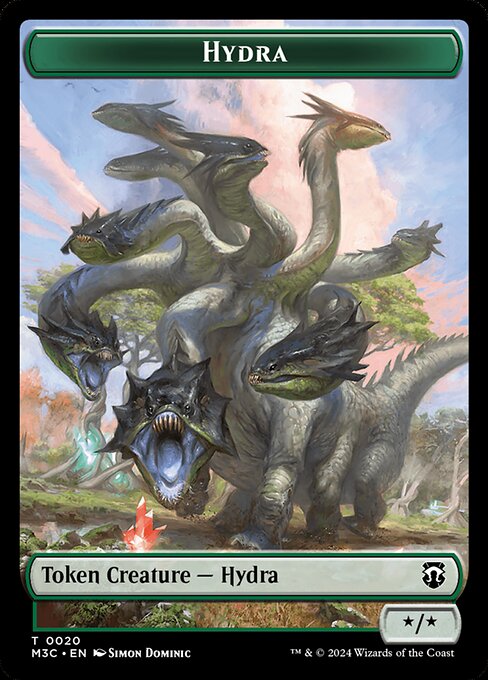 ハイドラ+猪トークン/Hydra+Boar Token [M3C] [FOIL][リップル]